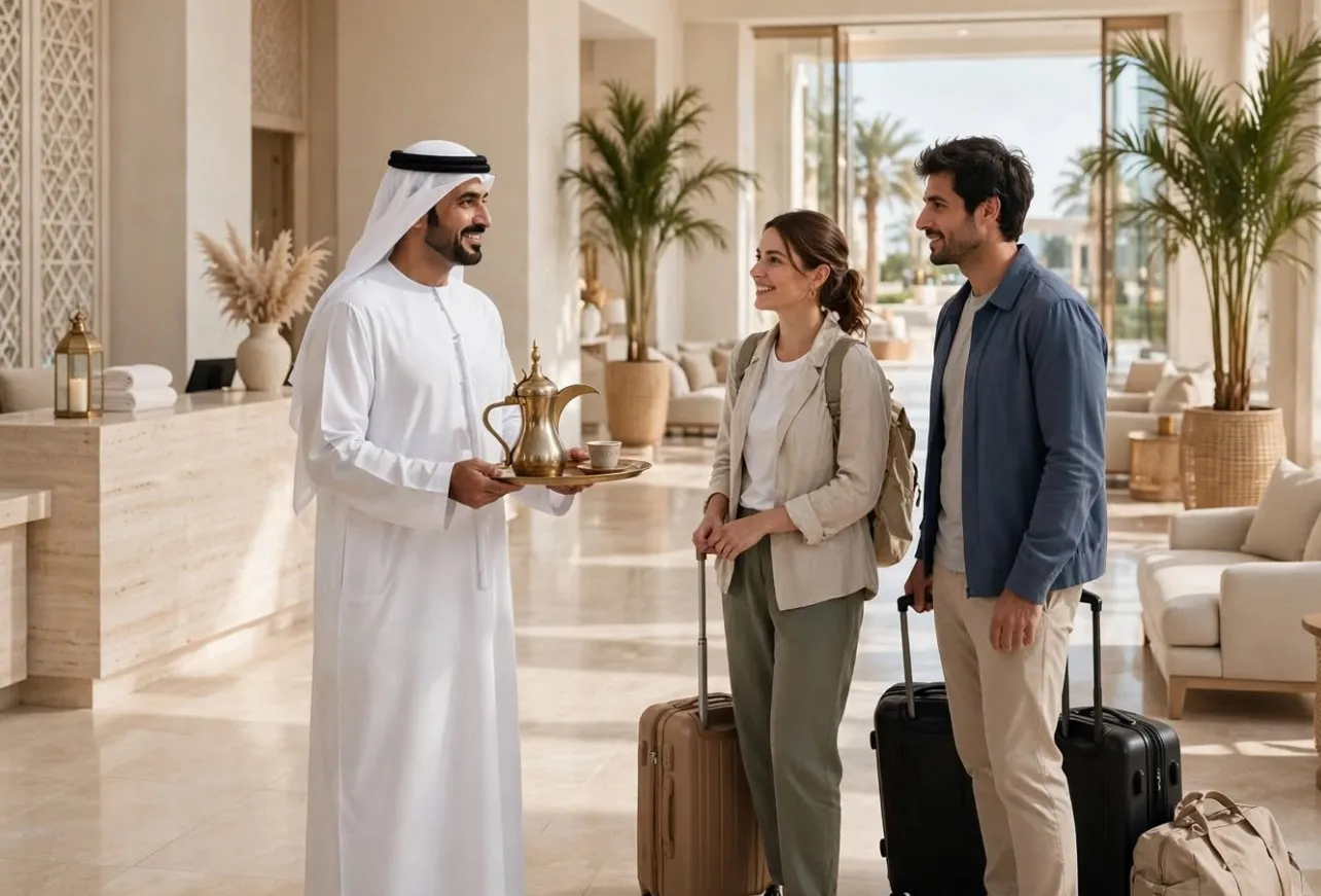 الزي الإماراتي والقهوة والتمر.. تفاصيل معايير الضيافة الجديدة في فنادق أبوظبي