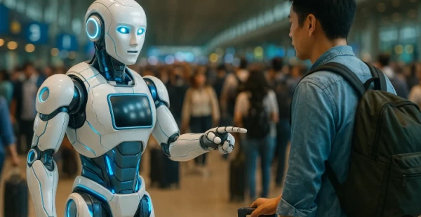 روبوتات شبيهة بالبشر تتولى مهام الموظفين عند المعابر الحدودية في الصين